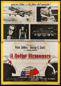 2c461 DR. STRANGELOVE Italian 2p '64 Stanley Kubrick classic, Peter Sellers, great images!