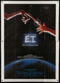 2c465 E.T. THE EXTRA TERRESTRIAL Italian 2p '82 Steven Spielberg classic, John Alvin art!