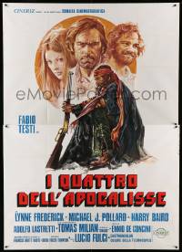 2c480 FOUR OF THE APOCALYPSE Italian 2p '75 Lucio Fulci, art of Testi, Frederick & Pollard!