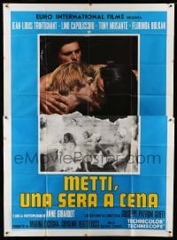 2c546 LOVE CIRCLE Italian 2p '69 Giuseppe Patroni's Metti una sera a cena, naked women in sauna!