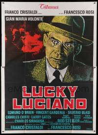 2c547 LUCKY LUCIANO Italian 2p '74 Gian Maria Volonte as the famous Mafioso mobster!