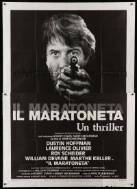 2c557 MARATHON MAN Italian 2p '76 cool image of Dustin Hoffman, John Schlesinger classic thriller!