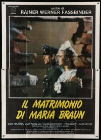 2c558 MARRIAGE OF MARIA BRAUN Italian 2p '79 Rainer Werner Fassbinder, Hanna Schygulla, Lowitsch