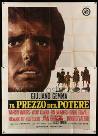 2c582 PRICE OF POWER Italian 2p '69 Il prezzo del potere, Giuliano Gemma, spaghetti western!