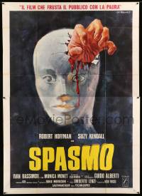 2c612 SPASMO Italian 2p '74 Umberto Lenzi Spasmo, cool gruesome bloody head art by Ezio Tarantelli