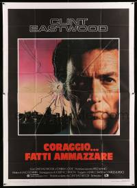 2c616 SUDDEN IMPACT Italian 2p '84 Clint Eastwood is at it again as Dirty Harry, great image!