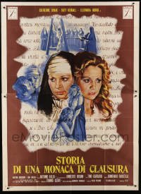 2c639 UNHOLY CONVENT Italian 2p '73 Catherine Spaak & Suzy Kendall, Le journal intime d'une nonne!