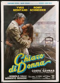 2c662 WOMANLIGHT Italian 2p '79 Yves Montand, Romy Schneider, Costa-Gavras' Clair de femme!