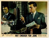2d304 HOT ENOUGH FOR JUNE English LC '65 spy Dirk Bogard finds something hidden in map!