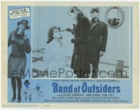 2d051 BAND OF OUTSIDERS LC '66 Jean-Luc Godard's Bande a Part, Anna Karina, Claude Brasseur