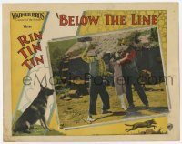 2d060 BELOW THE LINE LC '25 great border art of Rin Tin Tin, cool hillbilly central image!