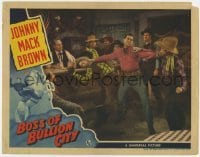 2d085 BOSS OF BULLION CITY LC '40 Johnny Mack Brown in saloon fighting two bad guys at once!