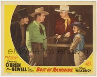 2d086 BOSS OF RAWHIDE LC '43 Nell O'Day watches Texas Ranger Dave O'Brien point rifle at two guys!
