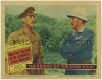 2d099 BRIDGE ON THE RIVER KWAI LC #2 '58 c/u Alec Guinness & Sessue Hayakawa, David Lean classic!