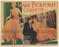 2d142 COQUETTE LC '29 sexy Mary Pickford in border & flirting with Johnny Mack Brown in inset!