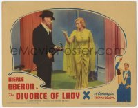 2d175 DIVORCE OF LADY X LC '38 Binnie Barnes in pretty dress points finger at Ralph Richardson!