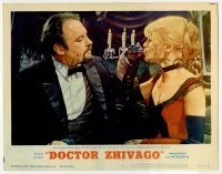 2d177 DOCTOR ZHIVAGO LC #5 '65 Rod Steiger offers Julie Christie a glass of wine in Moscow!