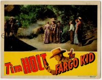 2d202 FARGO KID LC '40 cowboy Tim Holt & five others watch two men escaping on horses!