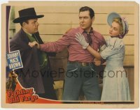 2d206 FIGHTING BILL FARGO LC '41 Johnny Mack Brown protects pretty Jeanne Kelly from bad guy!