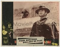 2d223 FOR A FEW DOLLARS MORE LC #7 '67 Lee Van Cleef shoots over Clint Eastwood from balcony!