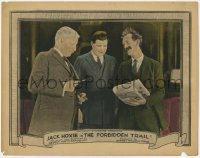 2d226 FORBIDDEN TRAIL LC '23 close up of Jack Hoxie & two other guys looking at newspaper!