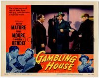 2d238 GAMBLING HOUSE LC #4 '51 Victor Mature standing between William Bendix & gambler w/money!