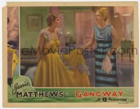 2d240 GANGWAY LC '37 Olive Blakeney is shocked by Jessie Matthews' elaborate gown!