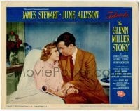 2d256 GLENN MILLER STORY LC #2 R60 close up of James Stewart visiting June Allyson in hospital!