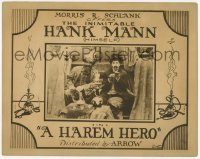 2d281 HAREM HERO TC '20 The Inimitable Hank Mann smoking opium pipe with sultan in Arabia!