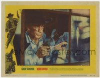 2d289 HIGH NOON LC #3 '52 best close up of Gary Cooper with gun looking through broken window!