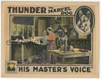2d296 HIS MASTER'S VOICE LC '25 two great images of German Shepherd Thunder the Marvel Dog, rare!