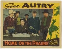 2d300 HOME ON THE PRAIRIE LC '39 Gene Autry & Smiley Burnette in office with four other men!