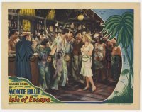 2d325 ISLE OF ESCAPE LC '30 Monte Blue in torn shirt with Betty Compson at seedy tropical bar!