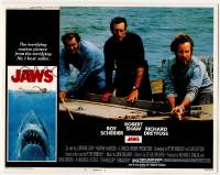 2d333 JAWS LC #6 '75 Roy Scheider, Robert Shaw & Richard Dreyfuss need a bigger boat!