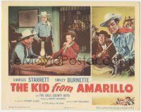 2d343 KID FROM AMARILLO LC '51 Charles Starrett, The Durango Kid watches men gambling in jailhouse!