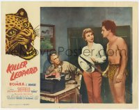 2d344 KILLER LEOPARD LC '54 Sheffield as Bomba the Jungle Boy, young Beverly Garland!