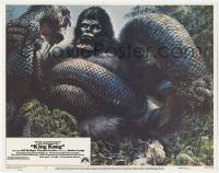 2d345 KING KONG LC #2 '76 great artwork of the BIG ape fighting enormous snake by John Berkey!