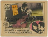 2d349 LA BOHEME LC '26 Lillian Gish dies in Gilbert Roland's arms at the movie's climax!