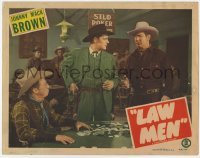 2d360 LAW MEN LC '44 Johnny Mack Brown points gun at guys by poker table in gambling casino!