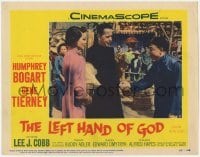 2d364 LEFT HAND OF GOD LC #6 '55 priest Humphrey Bogart in Asia w/pretty Gene Tierney!