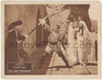 2d383 LUCKY HORSESHOE LC '25 Billie Dove watches Tom Mix in death struggle with armed guard!