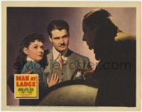 2d392 MAN AT LARGE LC '41 FBI agent George Reeves gets Marjorie Weaver & stops German spies!