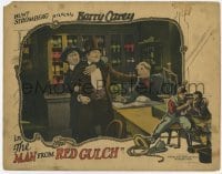 2d396 MAN FROM RED GULCH LC '25 Harry Carey grabs bad guy wearing top hat causing trouble in store!