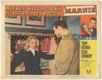 2d402 MARNIE LC #5 '64 Tippi Hedren stops Sean Connery from getting in safe, Alfred Hitchcock!
