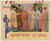 2d410 MERRY WIVES OF RENO LC '34 Margaret Lindsay, Glenda Farrell, Guy Kibbee & more in pajamas!