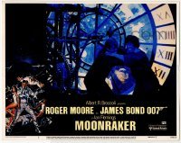 2d422 MOONRAKER LC #3 '79 Roger Moore as James Bond fighting Richard Kiel as Jaws in clock tower!