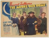 2d423 MOON'S OUR HOME LC '36 four surprised cast members stare at angry Margaret Sullavan!