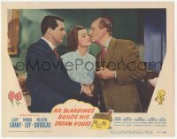 2d425 MR. BLANDINGS BUILDS HIS DREAM HOUSE LC #7 '48 Myrna Loy between Cary Grant & Melvyn Douglas