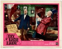 2d430 MY FAIR LADY LC #8 '64 Audrey Hepburn, Rex Harrison, Wilfrid Hyde-White, Rain in Spain scene!