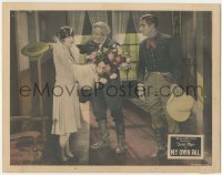 2d433 MY OWN PAL LC '26 Tom Mix stares at old guy giving Olive Borden a bouquet of flowers!